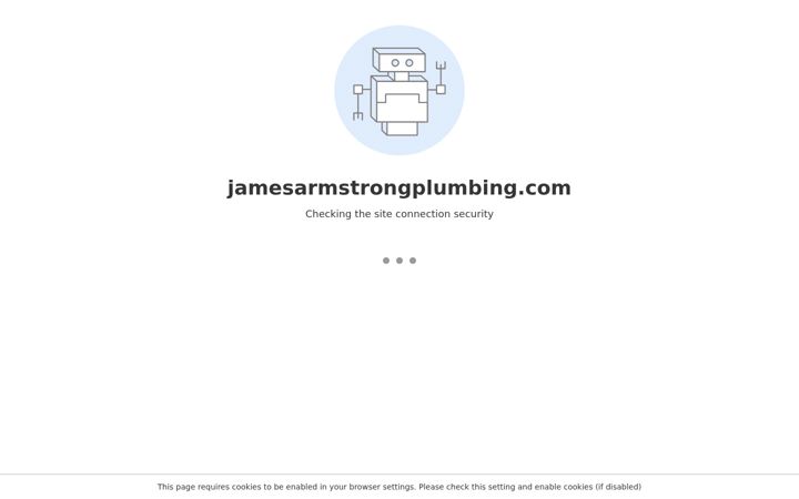 Screenshot of jamesarmstrongplumbing.com