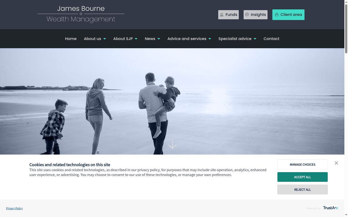 Capture d'écran de la bannière de consentement affichée avant toute interaction