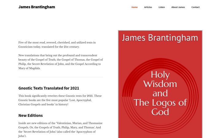 Screenshot of jamesbrantingham.com