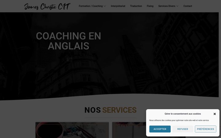 Screenshot of jameschristiecit.com