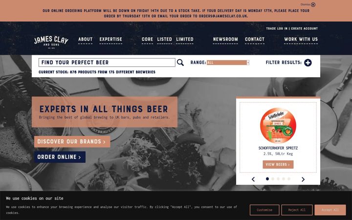 Screenshot of jamesclay.co.uk
