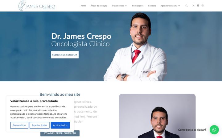 Screenshot of jamescrespo.com.br