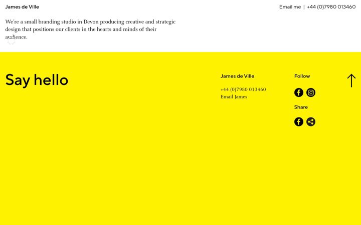 Screenshot of jamesdeville.co.uk