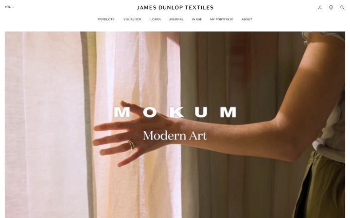 Skjámynd af jamesdunloptextiles.com
