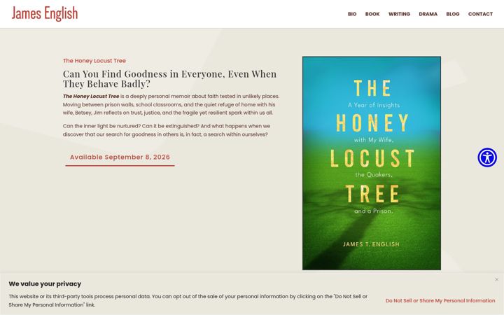 Screenshot of jamesenglishwriter.com