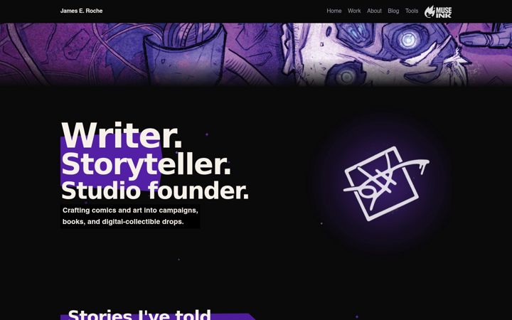 Screenshot of jameseroche.com