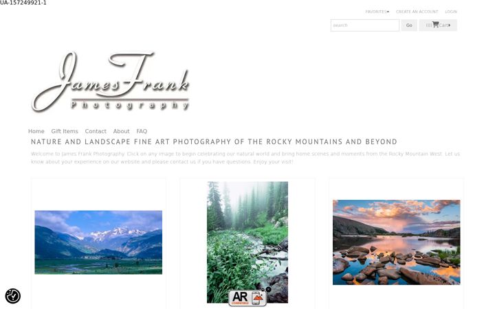 Screenshot of jamesfrank.com