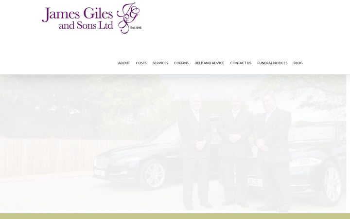Screenshot of jamesgilesandsonsltd.co.uk
