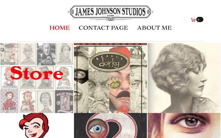 Screenshot of jamesjohnsonstudios.com