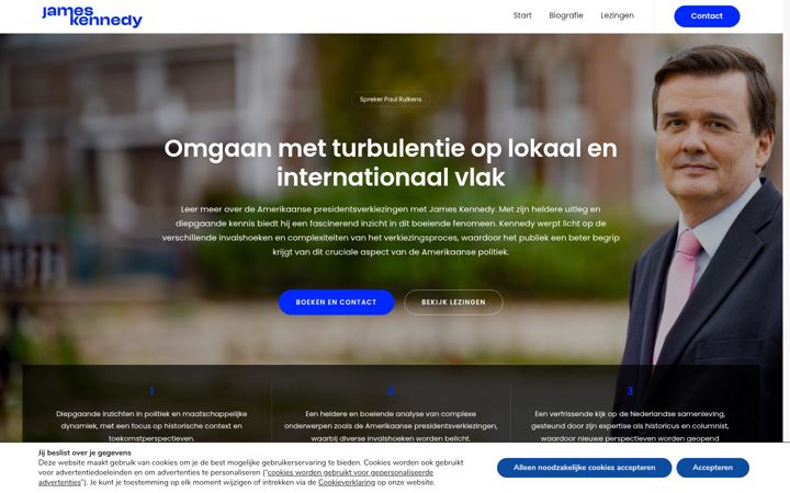 Screenshot of jameskennedy.nl