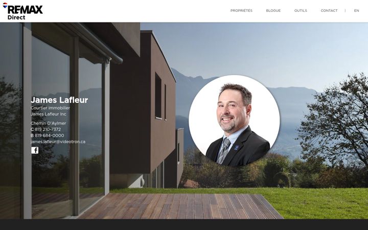 Screenshot of jameslafleur.com