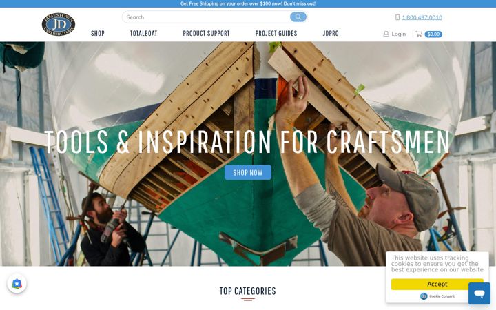 Screenshot του jamestowndistributors.com