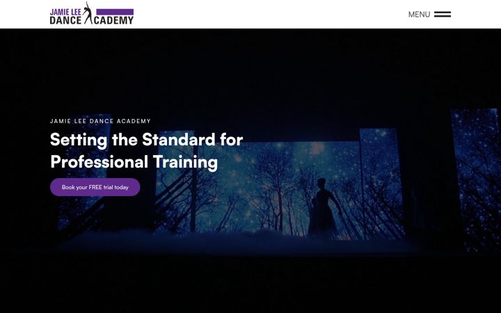 Screenshot of jamieleedanceacademy.com