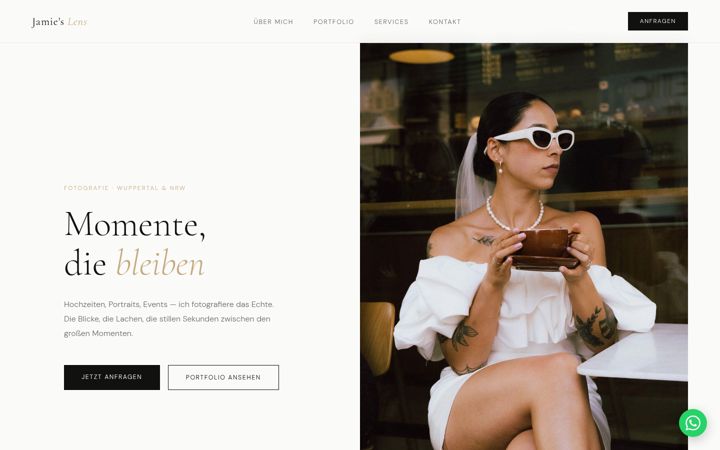 Screenshot of jamieriedel.com
