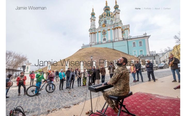 Screenshot of jamiewiseman.com