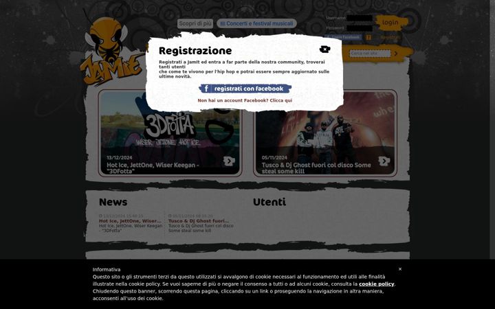 Screenshot of jamit.org