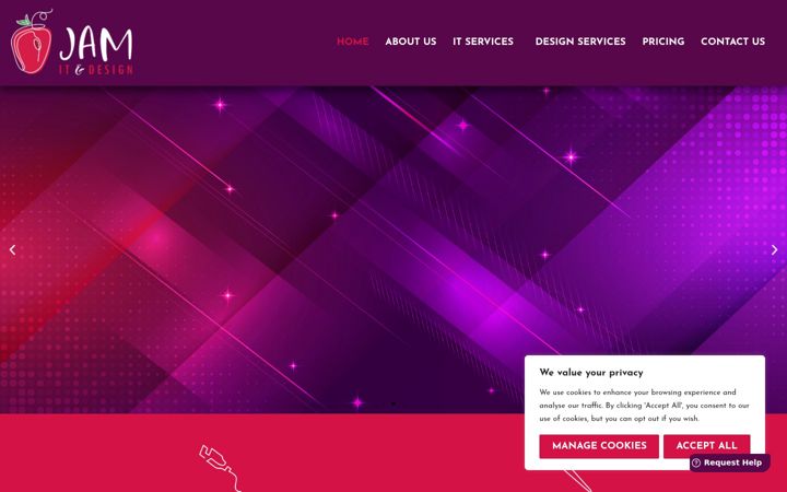 Screenshot of jamitd.co.uk