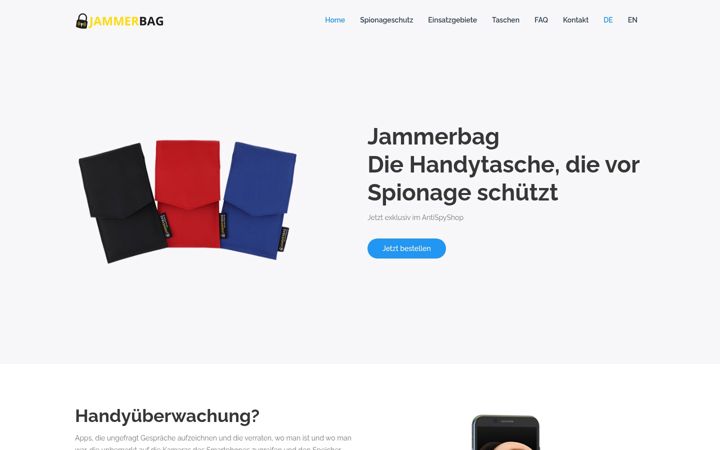 Screenshot of jammerbag.de