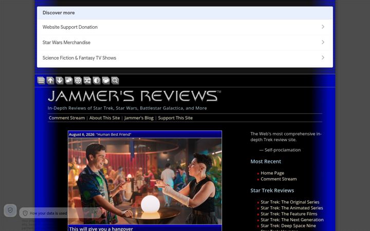Screenshot of jammersreviews.com