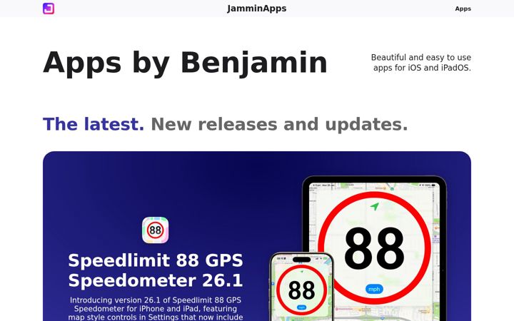 Screenshot of jammin-apps.com