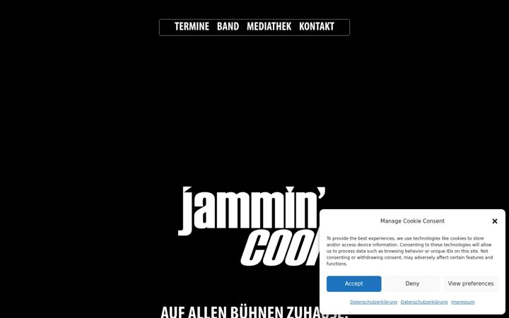 Screenshot of jammincool.de