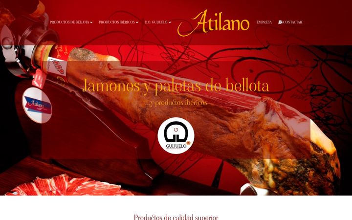 Screenshot of jamonatilano.com