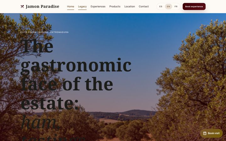 Screenshot of jamonparadise.com