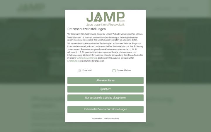 Screenshot of jamp-gmbh.de
