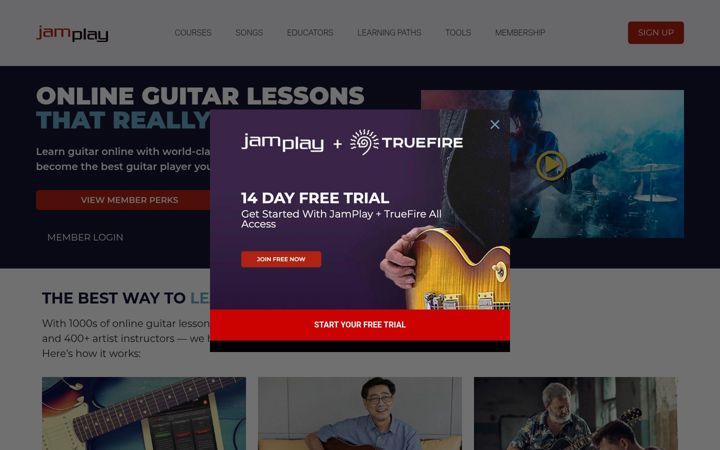 Screenshot of jamplay.com