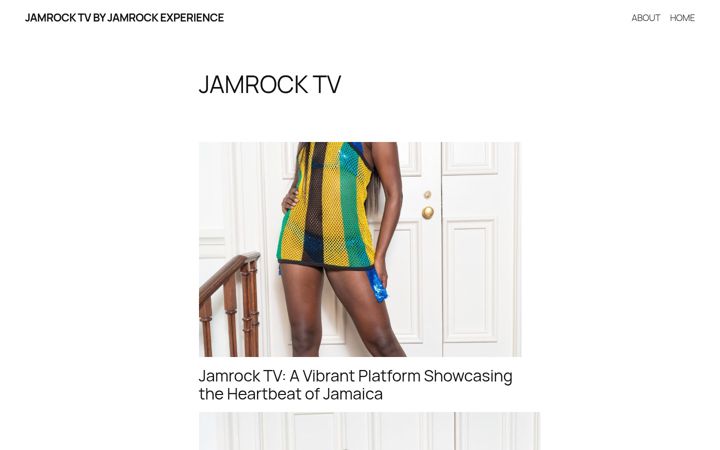 Screenshot of jamrocktv.com