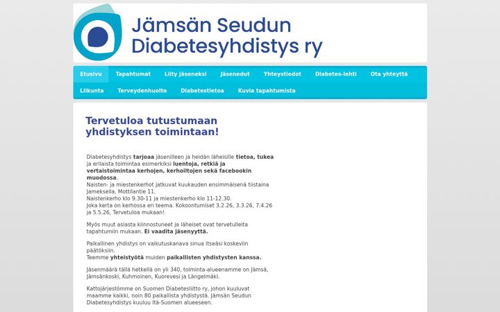 Screenshot of jamsandiabetes.net