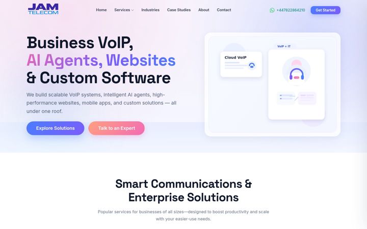 Screenshot of jamtelecom.com