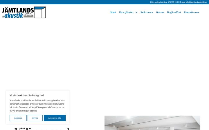 Screenshot of jamtlandsakustik.se