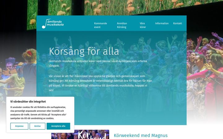 Screenshot of jamtlandsmusikskola.se