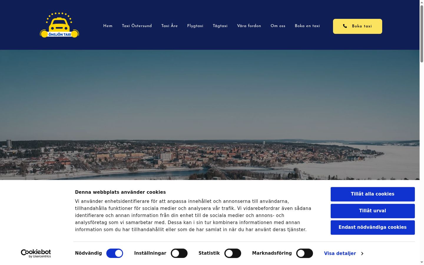 Screenshot des Einwilligungsbanners vor jeglicher Interaktion