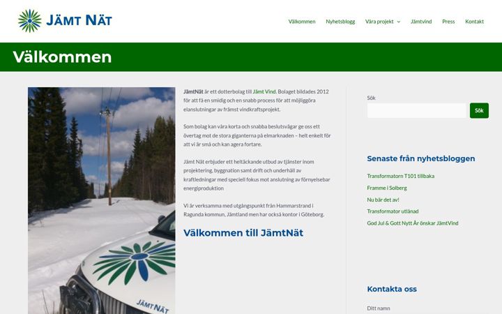Screenshot of jamtnat.se