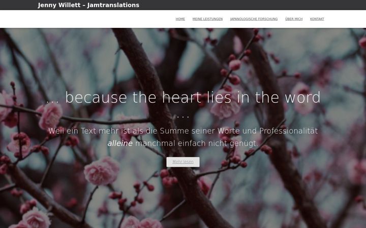 Screenshot of jamtranslations.de