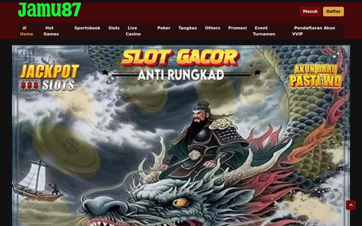 Screenshot of jamu87.com