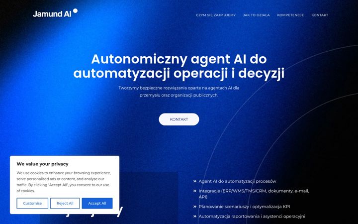 Screenshot of jamund.pl