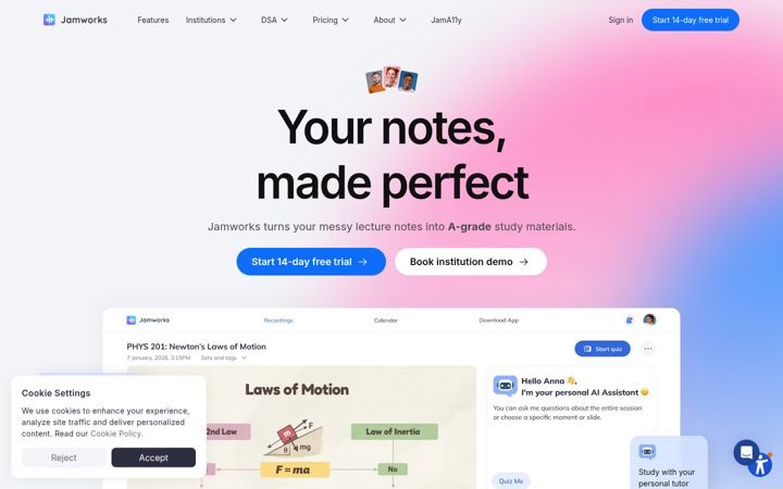 Screenshot of jamworks.com