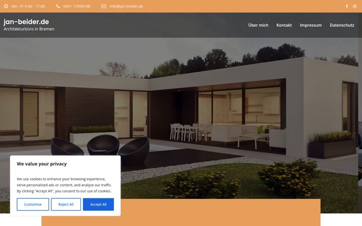 Screenshot of jan-beider.de