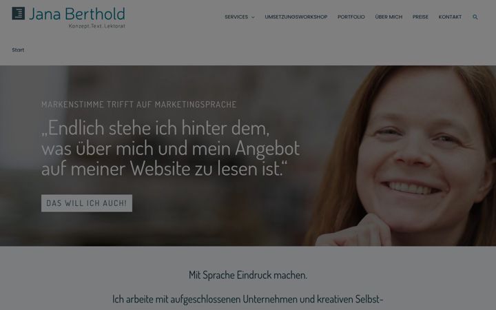 Screenshot of jana-berthold.de