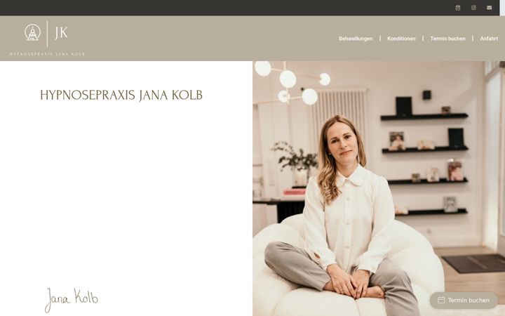 Screenshot of jana-kolb.de