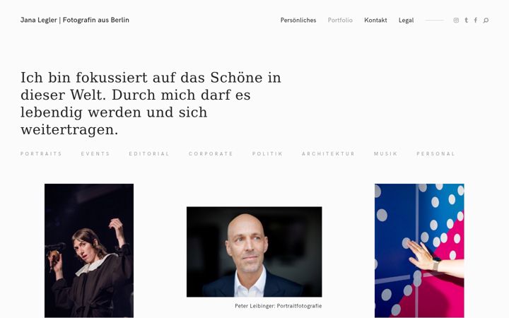 Screenshot of jana-legler.com