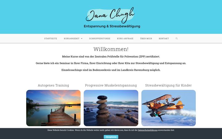 Screenshot of janachugh.de