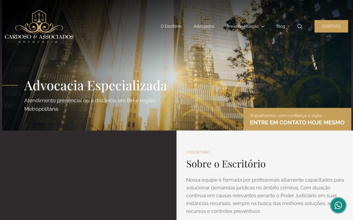 Screenshot of janainacardosoadv.com.br