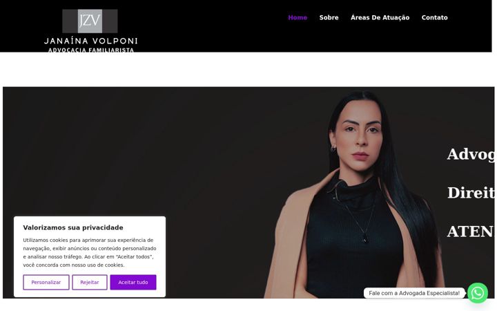 Screenshot of janainavolponiadvogada.com.br