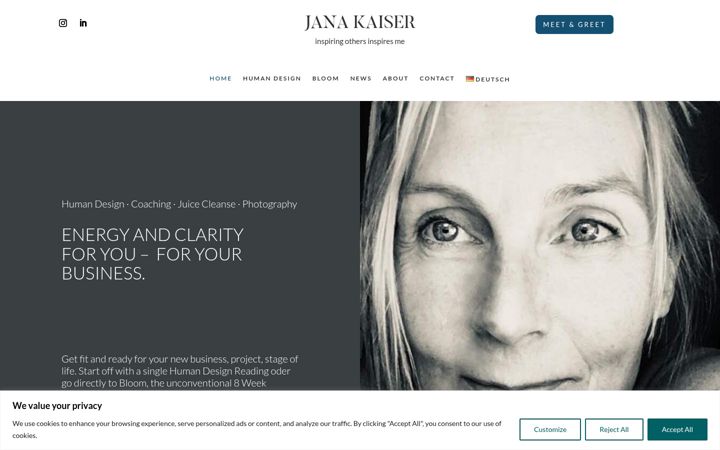 Screenshot of janakaiser.com