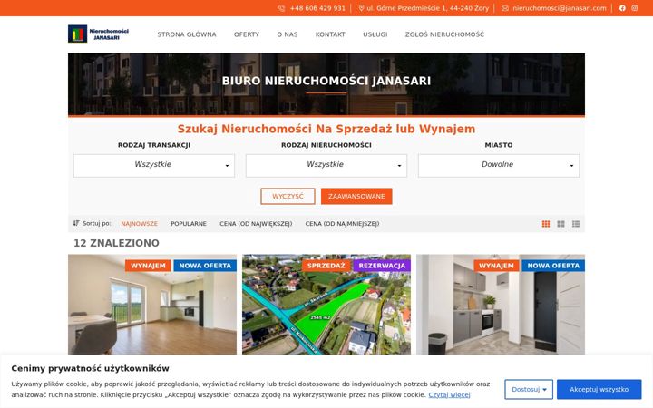 Screenshot of janasari.pl
