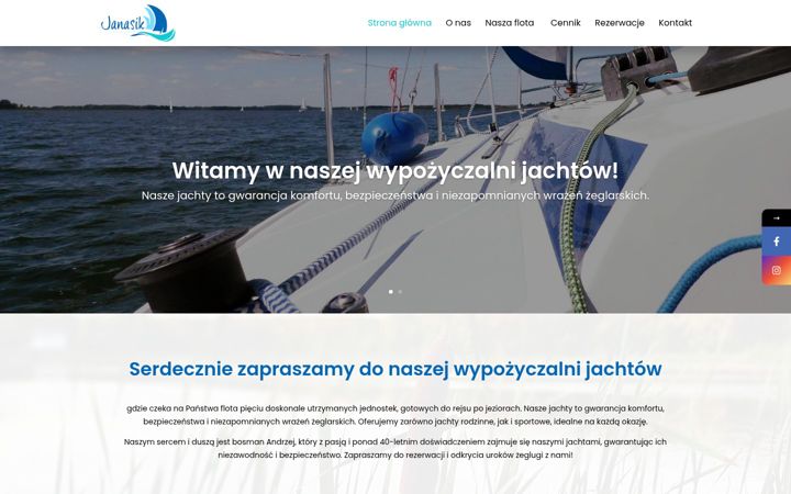 Screenshot of janasik-jachty.pl